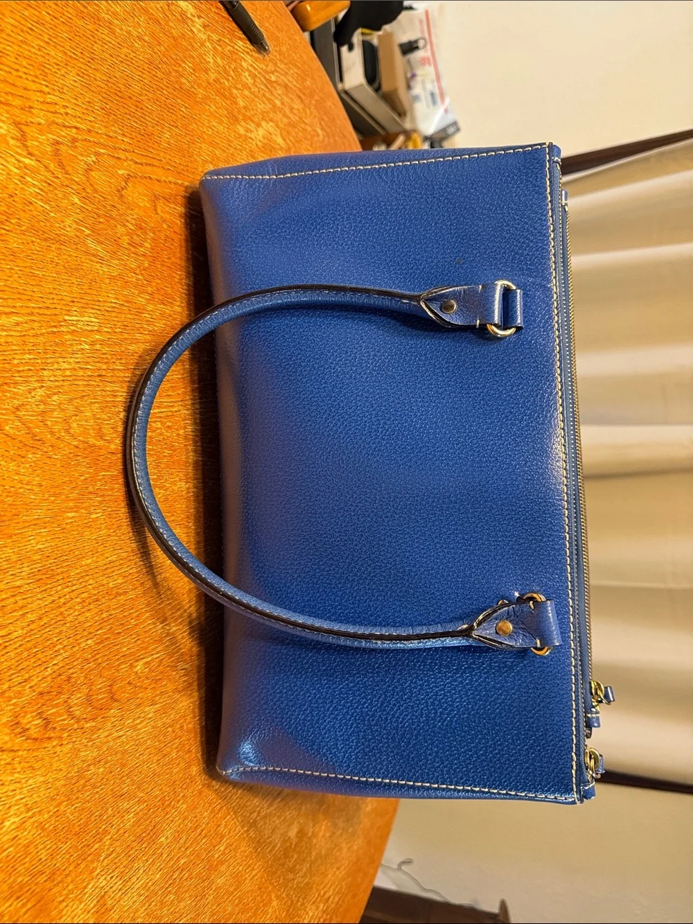 kate spade blue leather shoulder bag